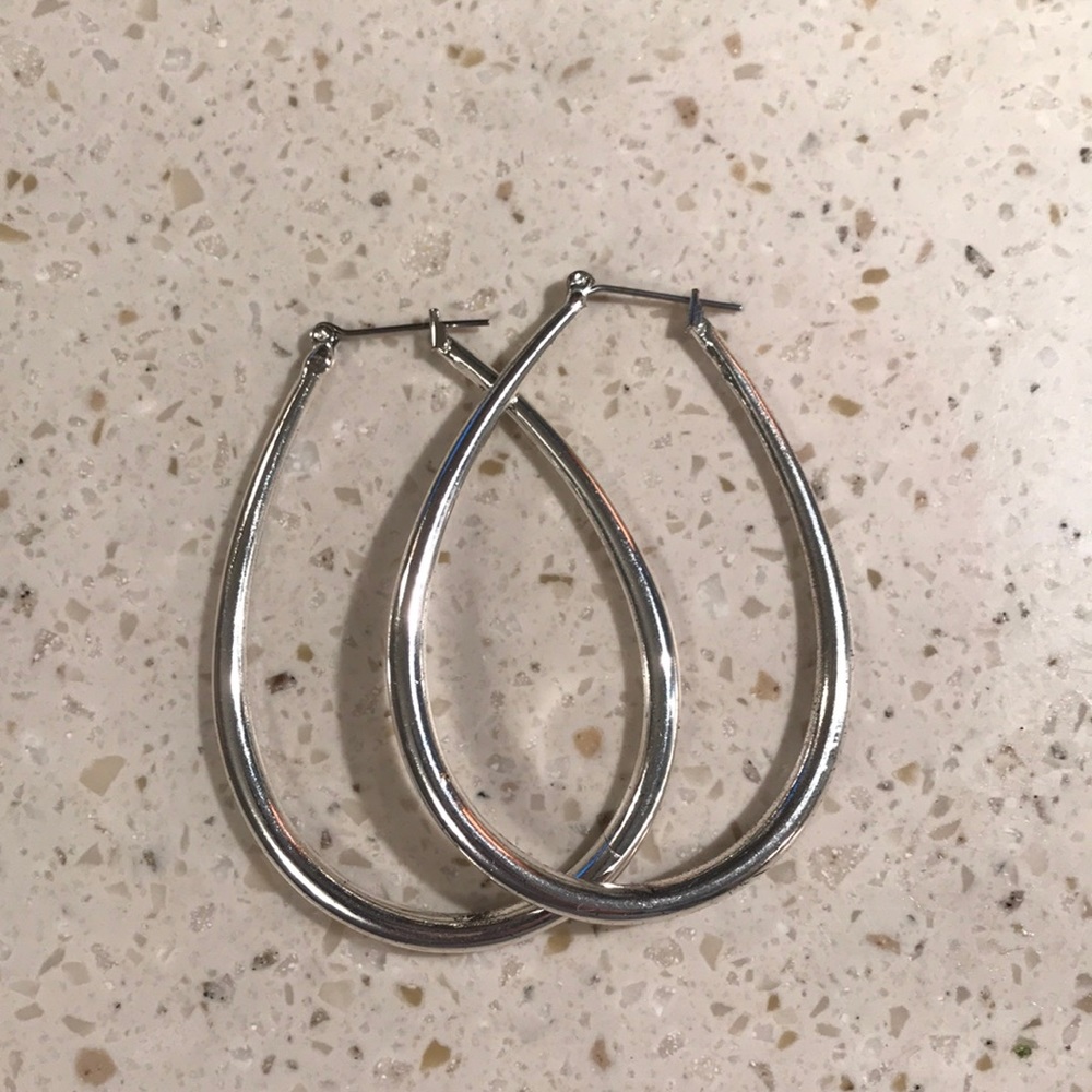 Silver hoops